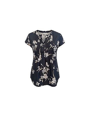 Times Two Maternity Short Sleeve Blouse (view 1)