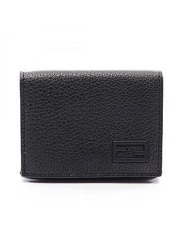 Fendi Fendi FF Tri-fold Wallet, Leather, Women's, Black (view 1)