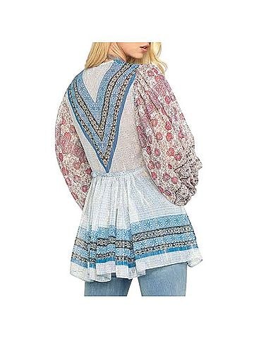 Free People Aliyah Printed Tunic Long Sleeve Blouse (view 2)