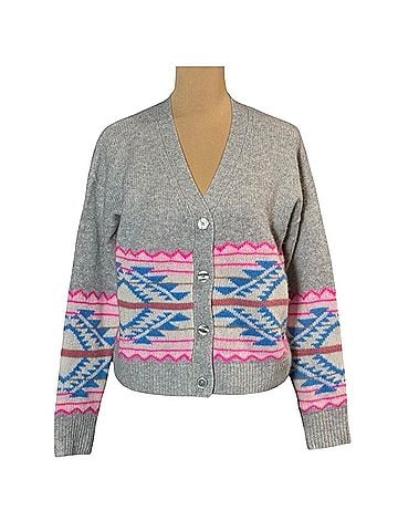 Aqua Wool Cardigan (view 1)