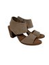 TOMS Taupe Suede Open-Toe Block Heel Sandals Sandals - photo 1