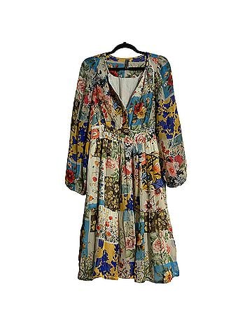 Anthropologie Somerset Chiffon Patchwork Cocktail Dress (view 1)
