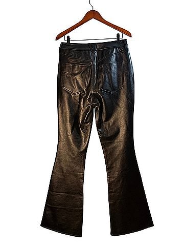 Veronica Beard Beverly Skinny Flare Faux Leather Pants (view 2)
