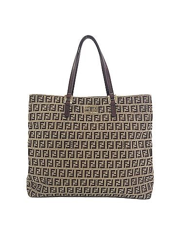 Fendi Fendi Zucchino Pattern Canvas Tote Bag for Women (view 1)