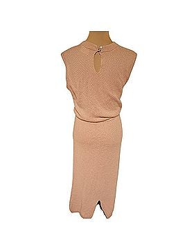 Callahan Knitwear Pink Belted Dress Casual Dress (view 2)