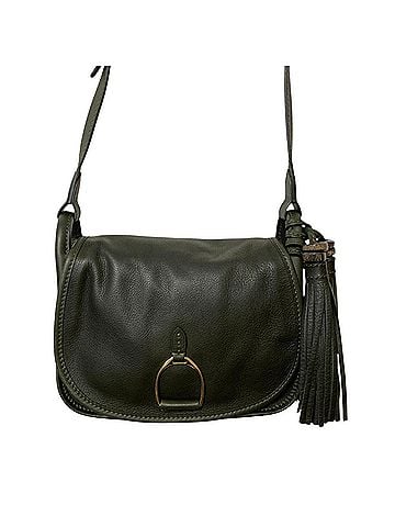 Ralph Lauren RALPH LAUREN Ralph Lauren Tassel Leather Shoulder Bag Saddle Dark Green Women's (view 1)