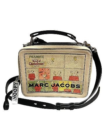 Marc Jacobs Marc Jacobs Peanuts THE BOX Charlie Brown Snoopy Comic Print Shoulder Bag Beige Black Women's (view 1)