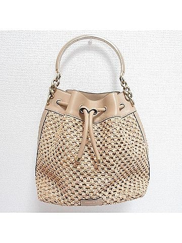 Jimmy Choo JIMMY CHOO Bonbon Bucket Shoulder Bag, Beige, Women's (view 1)