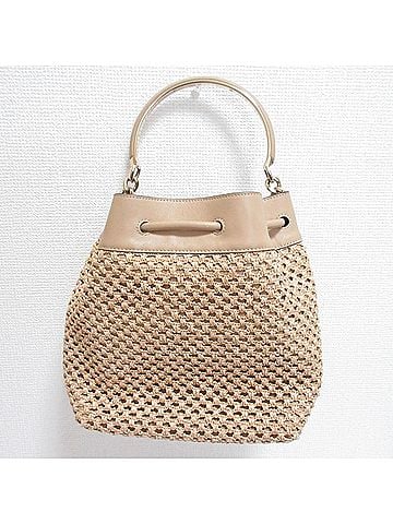 Jimmy Choo JIMMY CHOO Bonbon Bucket Shoulder Bag, Beige, Women's (view 2)