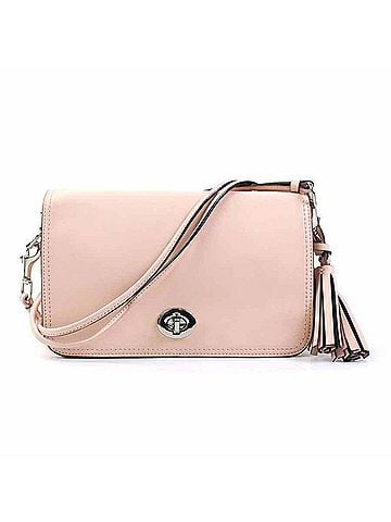 Coach Coach shoulder bag, leather, pink, women's, h32481a (view 1)