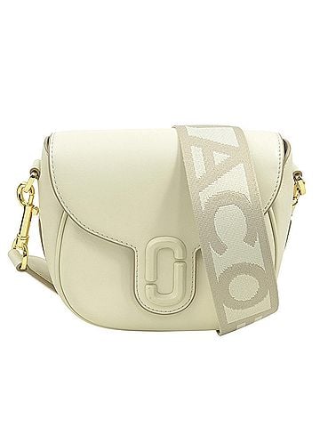Marc Jacobs Marc Jacobs MARC JACOBS Shoulder Bag The Leather Covered J Mark Small Saddle Ivory Women's r11401j (view 1)