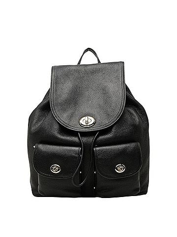 Coach Coach Backpack/Daypack, Black Leather, Women's (view 1)
