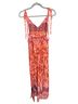 Free People 100% Polyester Floral Color Block Paisley Multi Color Jumpsuit Size S - photo 1