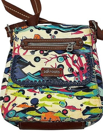 Sakroots Artist Circle Small Flap Messenger Crossbody Bag Crossbody Bag (view 2)