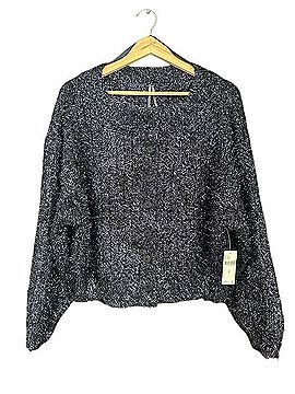 Anthropologie Cropped Button Front Metallic Cardigan Sweater Cardigan (view 1)