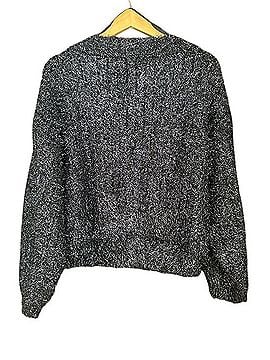 Anthropologie Cropped Button Front Metallic Cardigan Sweater Cardigan (view 2)