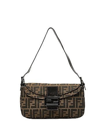 Fendi Fendi Zucca Mamma Baguette Shoulder Bag, Brown Canvas Leather, Women's FENDI (view 1)