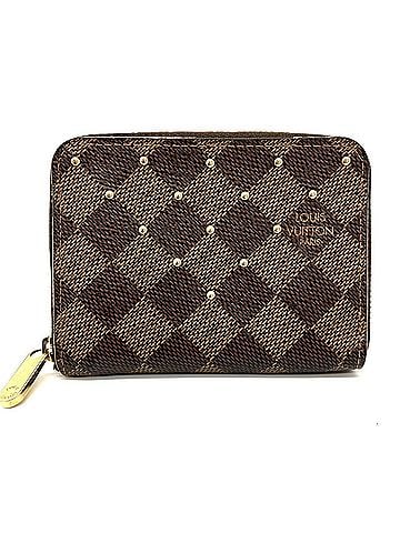 Louis Vuitton Louis Vuitton Zippy Coin Purse Studs Women's Case N60250 Damier Ebene x Rose Ballerine (view 1)