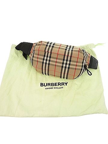 Burberry Burberry Check 8010430 Cotton Beige Waist Bag Belt 0976BURBERRY (view 2)
