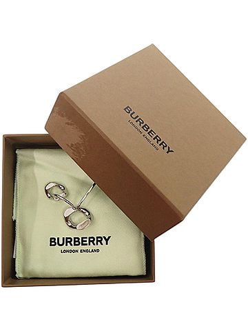 Burberry Burberry Chain Link Metal Ring, Approx. 10cm-10cm, Silver, 0481BURBERRY (view 2)