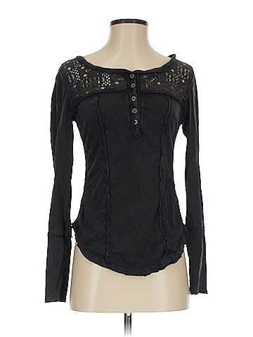 Free People Free People Long Sleeve Henley (view 1)