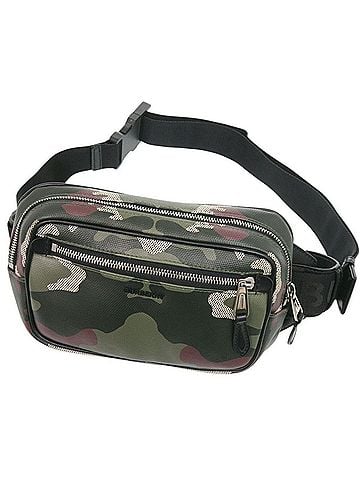 Burberry Burberry Camouflage Green Waist Bag, Body Green, 1370BURBERRY Men's (view 1)