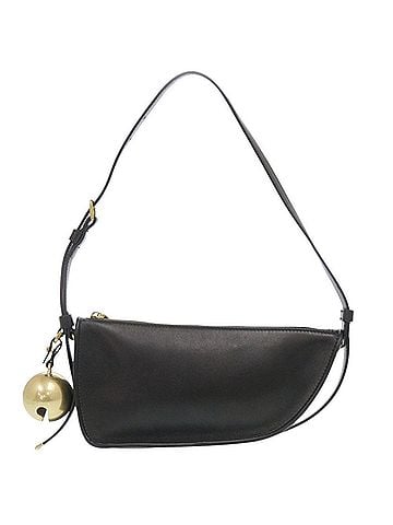 Burberry Burberry Mini Shield Sling Bag 8077580 with Bell Charm, Leather, Black Shoulder 0475BURBERRY (view 1)