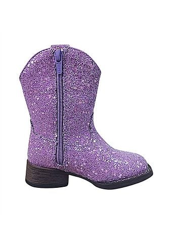 Roper Girl's Glitter Galore Boots in Purple (view 1)