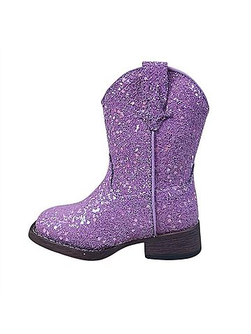 Roper Girl's Glitter Galore Boots in Purple (view 2)