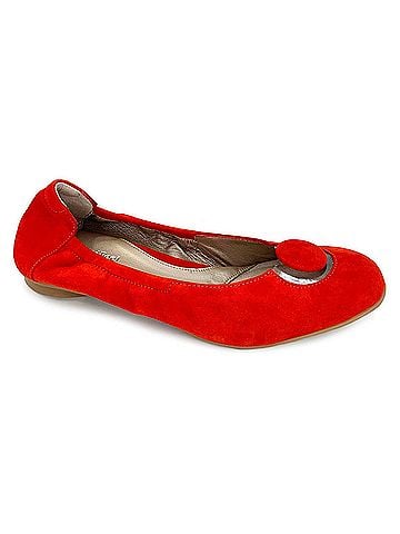BeautiFeel Women's Mary Flats in Red Suede (view 1)