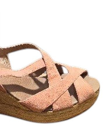 Eric Michael Women's Agua Wedge Sandals in Orange (view 2)
