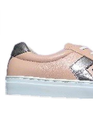 Eric Michael Women's Cosmo Leather Sneaker in Pink (view 2)