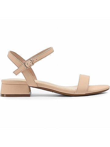 Dream Pairs Women's Low Heel Dressy Slingback Ankle Strap Sandals in Tan (view 1)