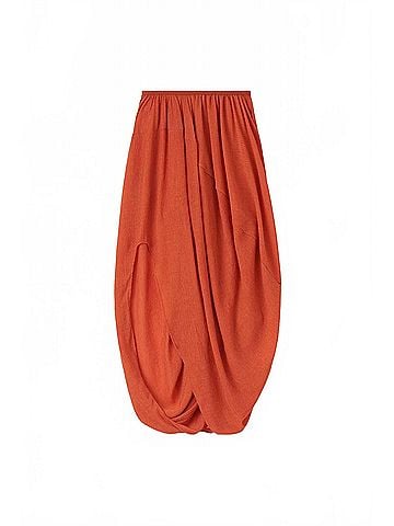 RODEBJER Cybele Plisse Skirt in Bleached Red (view 1)
