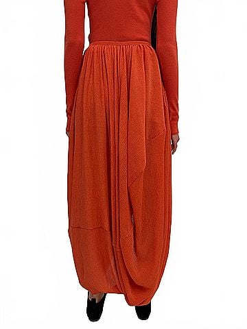 RODEBJER Cybele Plisse Skirt in Bleached Red (view 2)