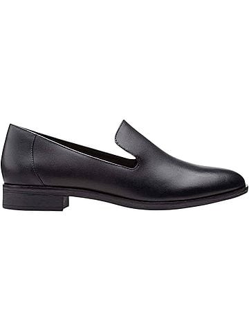Clarks Women's Trish Driving Style Loafers in Black (view 1)
