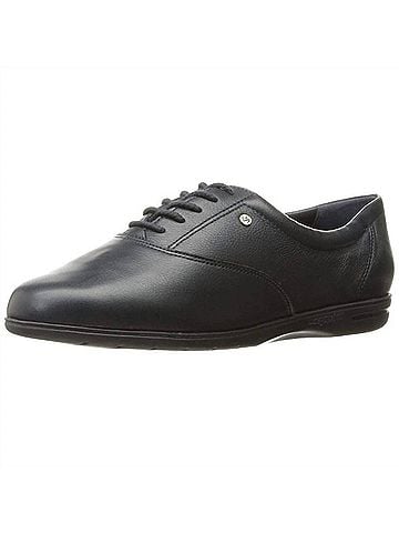 Easy Spirit Women's Motion Lace Up Oxford Shoes in Black (view 2)