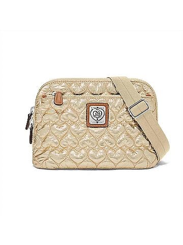 Brighton Women's Koko Metallic Organizer Bag in Gold (view 1)