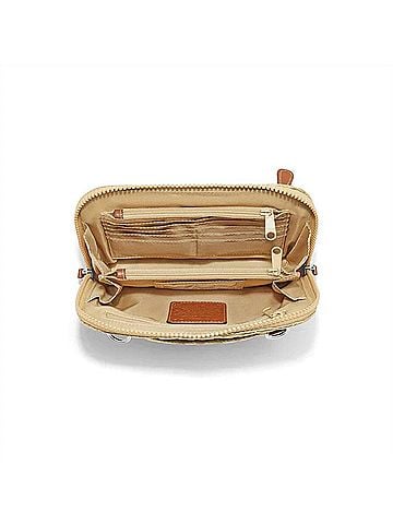 Brighton Women's Koko Metallic Organizer Bag in Gold (view 2)