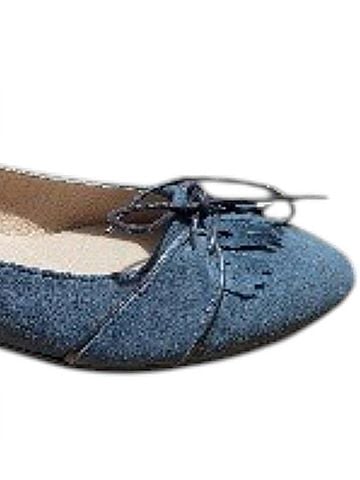 Eric Michael Women's Bonnie Ballet Flats in Navy Blue (view 2)