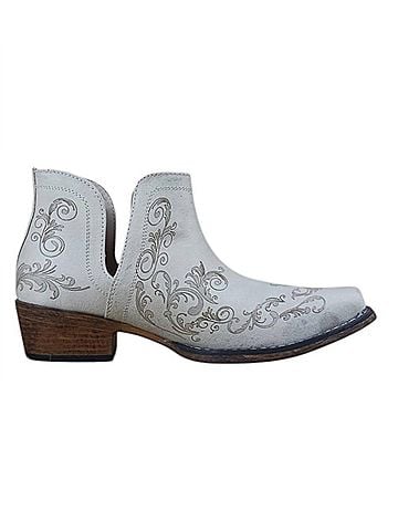 Roper Women's Ava Laser Bootie in White (view 1)