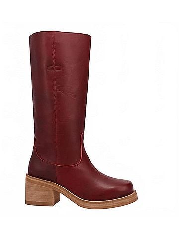 Dingo Women's Vagabond Leather Boot in Merlot (view 1)