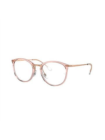 Ray-Ban Women's Rx7140 Glasses in Transparent Pink (view 1)