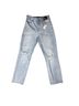 Express Curvy Super High Waisted Ripped Mom Jeans Jeans - photo 3