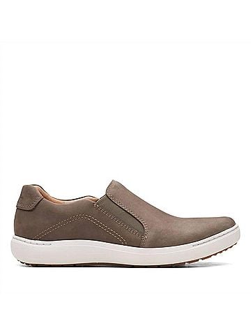 Clarks Women's Nalle Stride Sneakers in Taupe Nubuck (view 1)