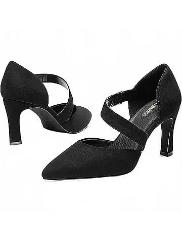 Dream Pairs Women's High Heels Pumps Dress Shoes in Black (view 2)