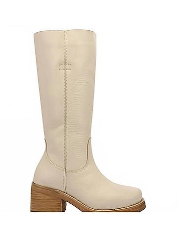 Dingo Women's Vagabond Leather Boot in White (view 1)