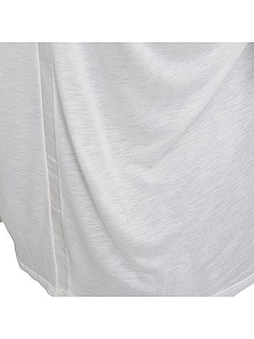 The Row The Row Cream Viscose Silk Trim Tshirt (view 2)