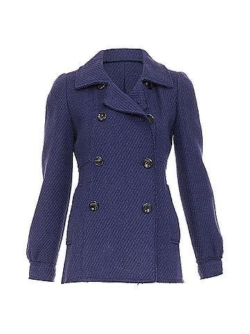 Marc Jacobs Marc Jacobs Navy Wool Tweed Short Coat (view 1)