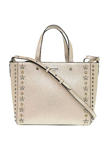 Jimmy Choo Jimmy Choo Pegassi Star Studded Leather Gold 2-Way Handbag 1402 (view 1)